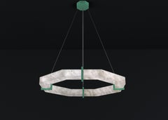 Lampe suspendue Efesto Freedom en métal vert par Alabastro Italiano