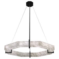 Efesto Lampe pendante en métal noir brillant par Alabastro Italiano