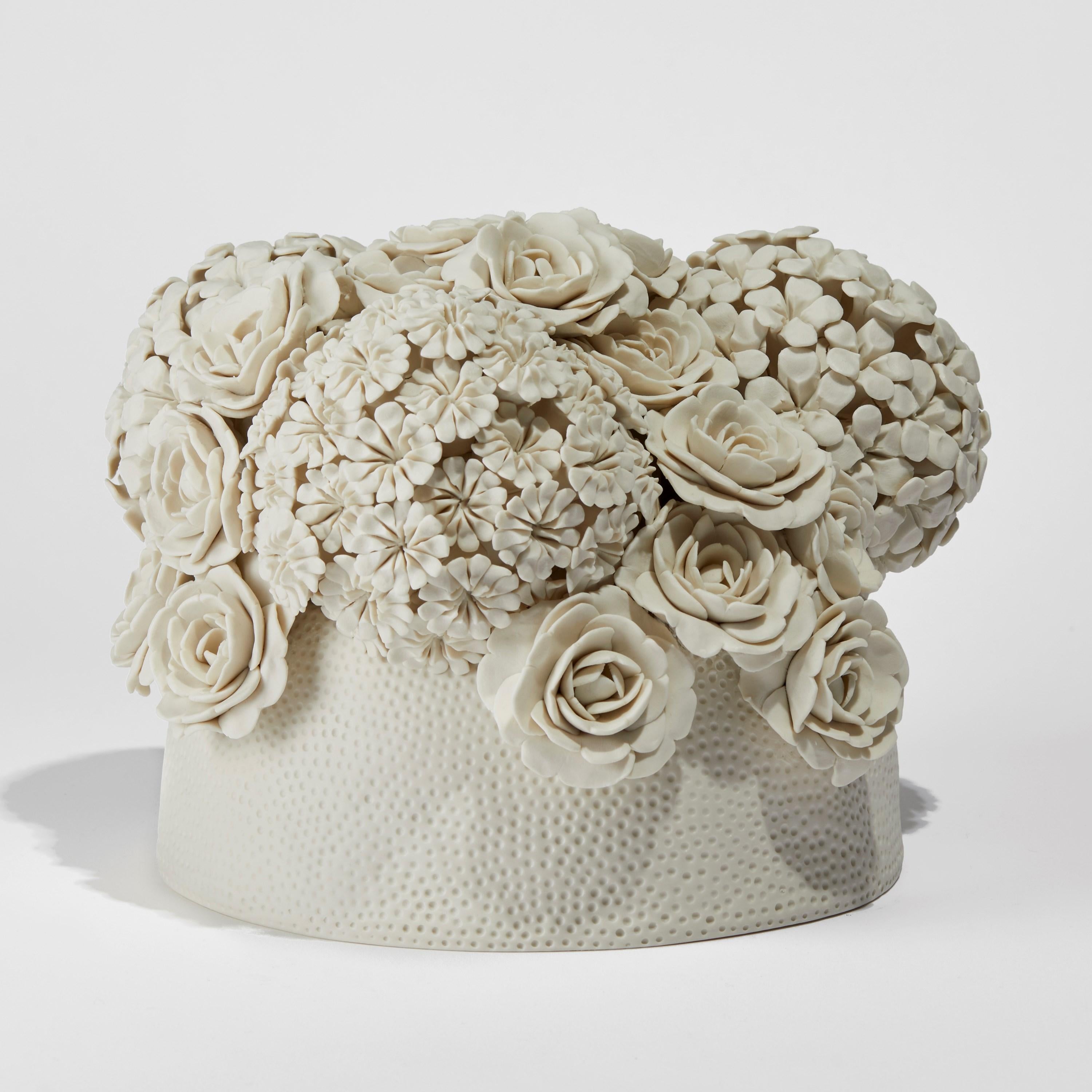 Organic Modern Efflorescence IV, Porcelain Floral Sculpture & Centrepiece by Vanessa Hogge