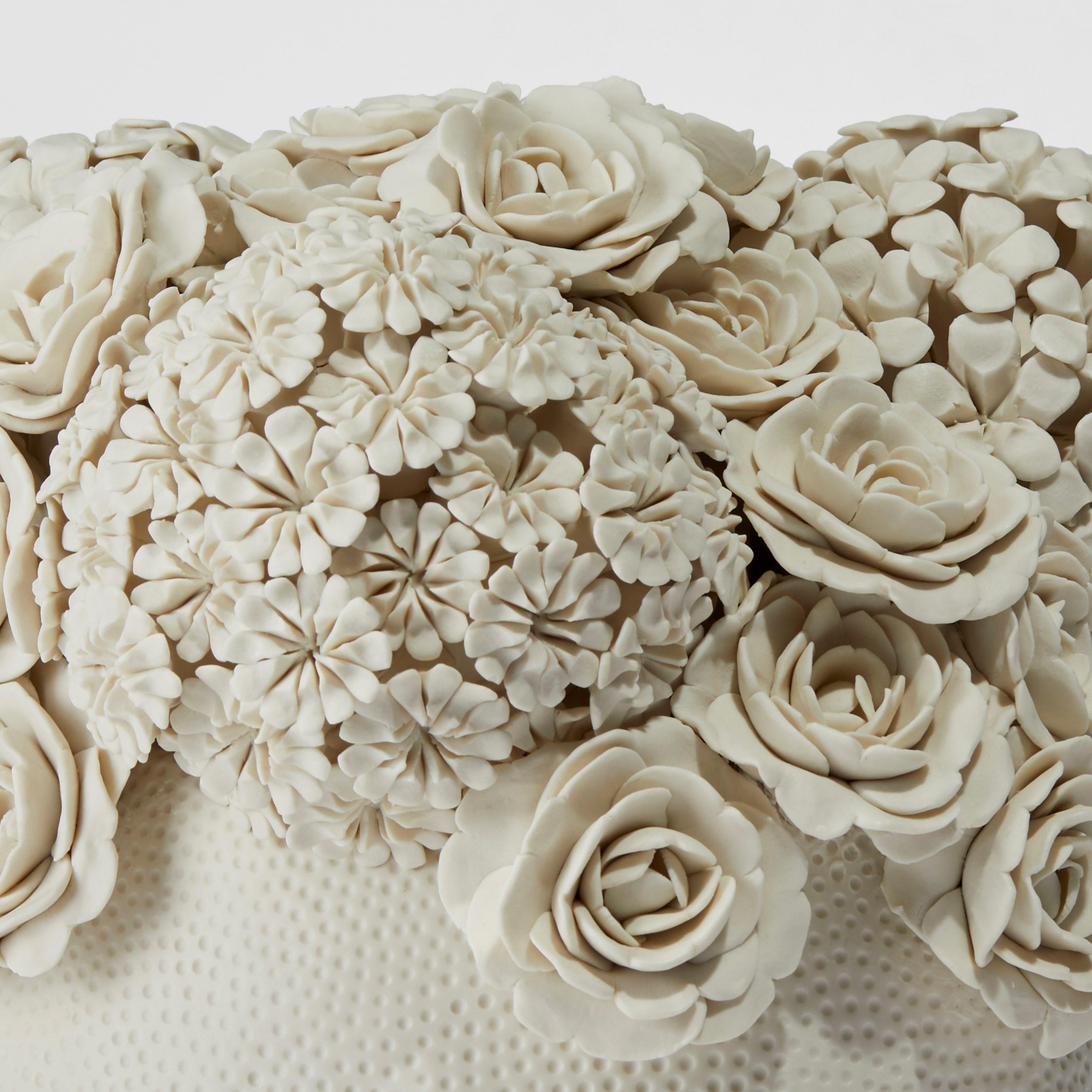 Hand-Crafted Efflorescence IV, Porcelain Floral Sculpture & Centrepiece by Vanessa Hogge