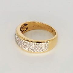 EFFY 1.00 Carat Diamond Encrusted Band Ring 14 Karat Gold