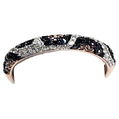 Effy - Bague en or rose 14 carats avec diamants multicolores