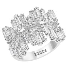 Effy 14 Karat White Gold Diamond Ring