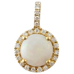 Ciondolo Effy in oro giallo 14 carati con diamante e opale #17698