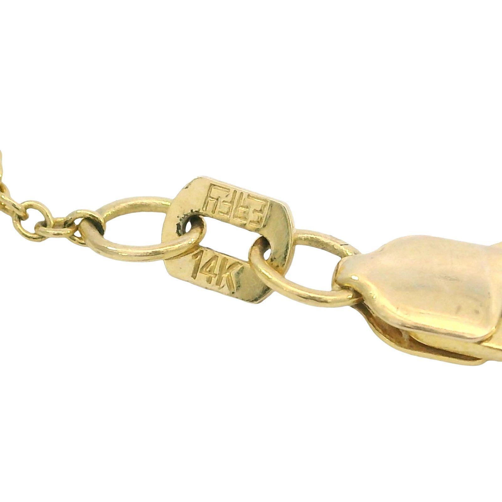 Effy 14K Ciondolo di corallo con diamante in oro giallo 18