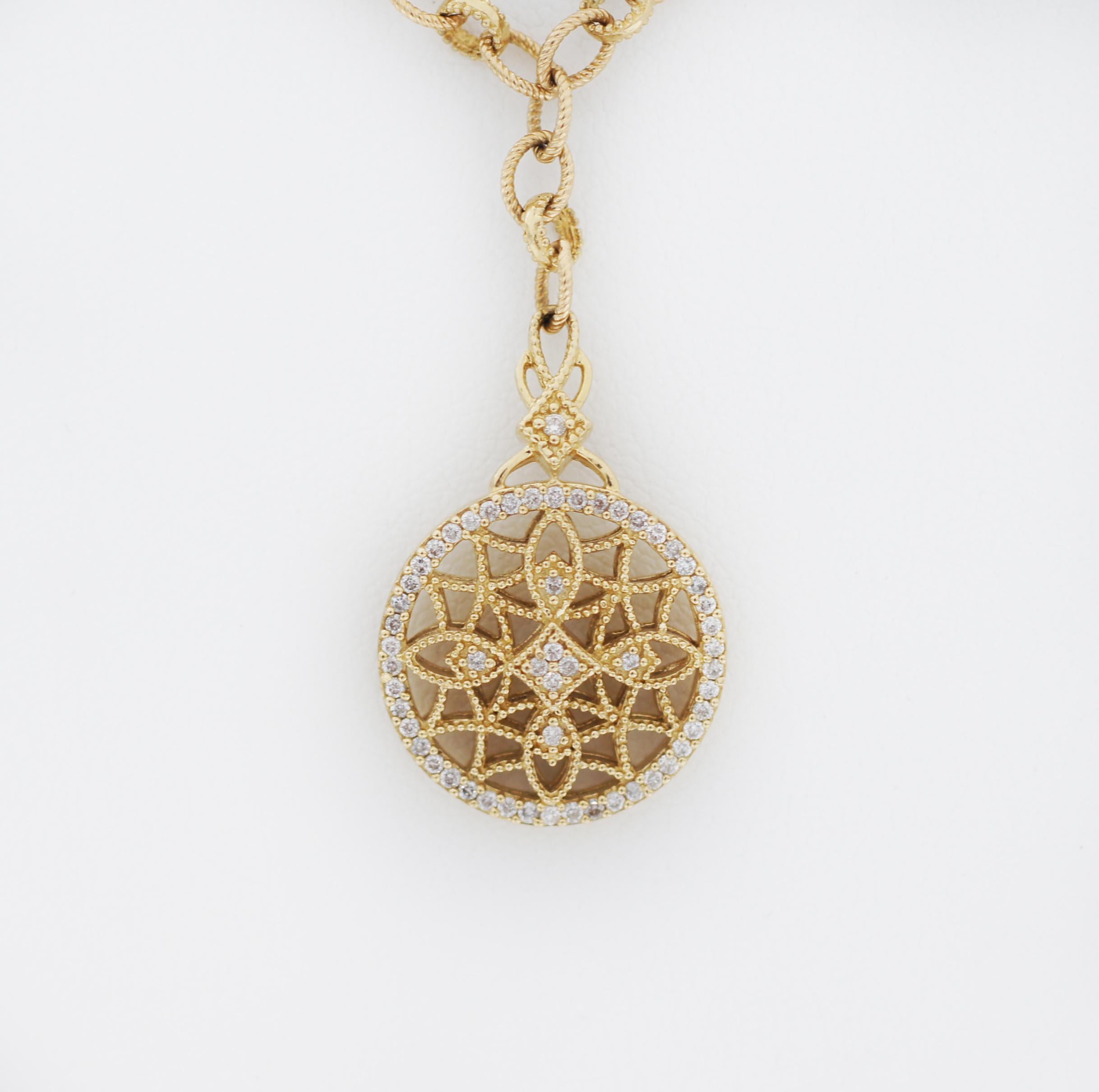 vintage gold medallion necklace