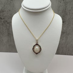 Effy 14K Gold Opal Diamond Multi Gem Necklace 1.97ctw NWT 18”