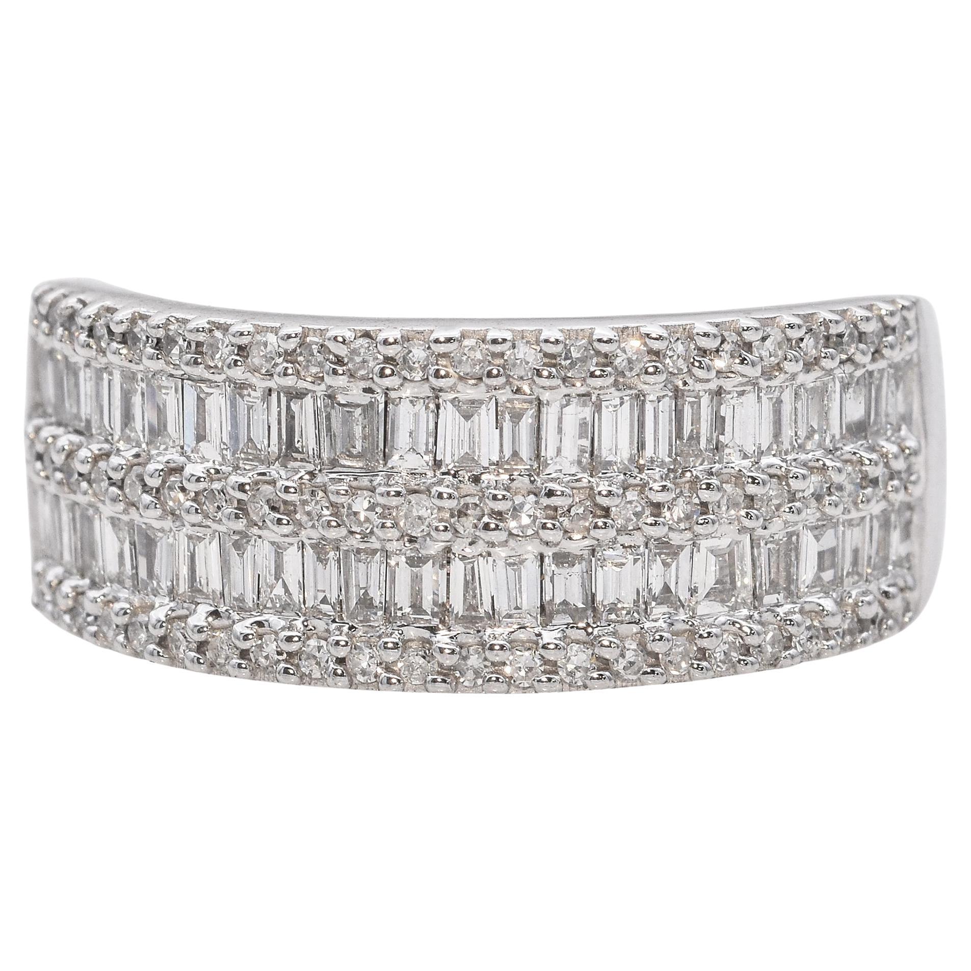 EFFY 14k White Gold 0.95tcw Diamond Ring
