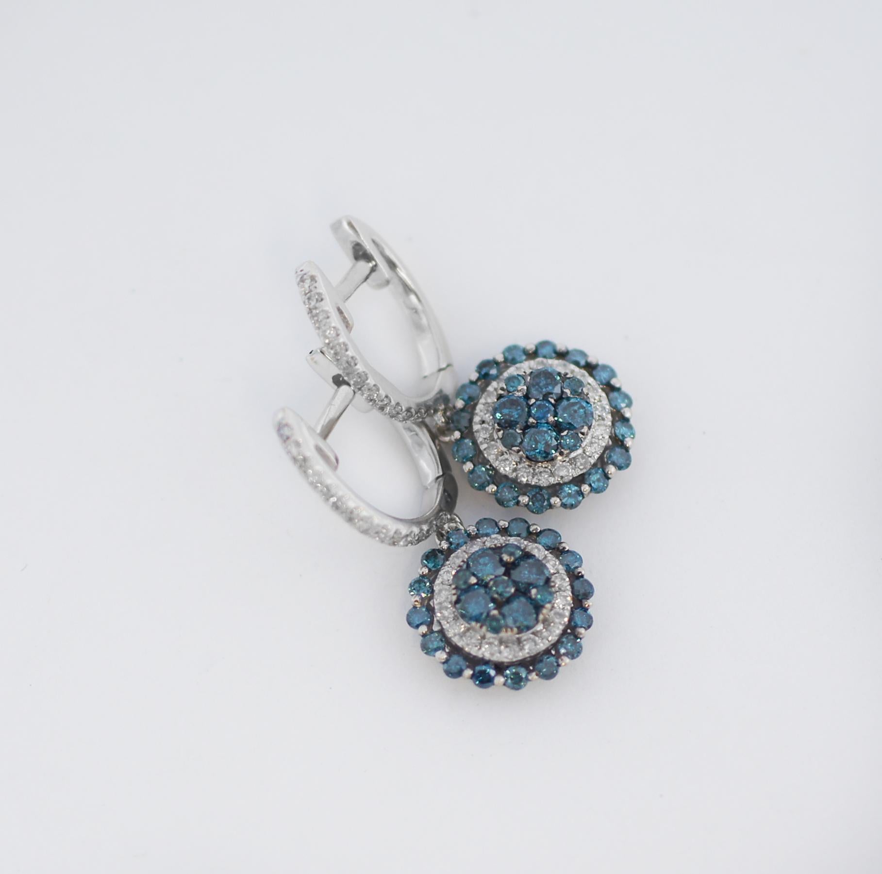 effy blue diamond earrings