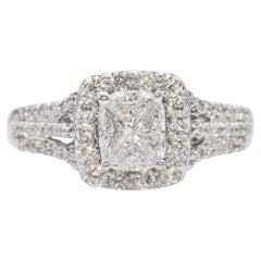 Effy 14k White Gold Diamond Cluster Ring
