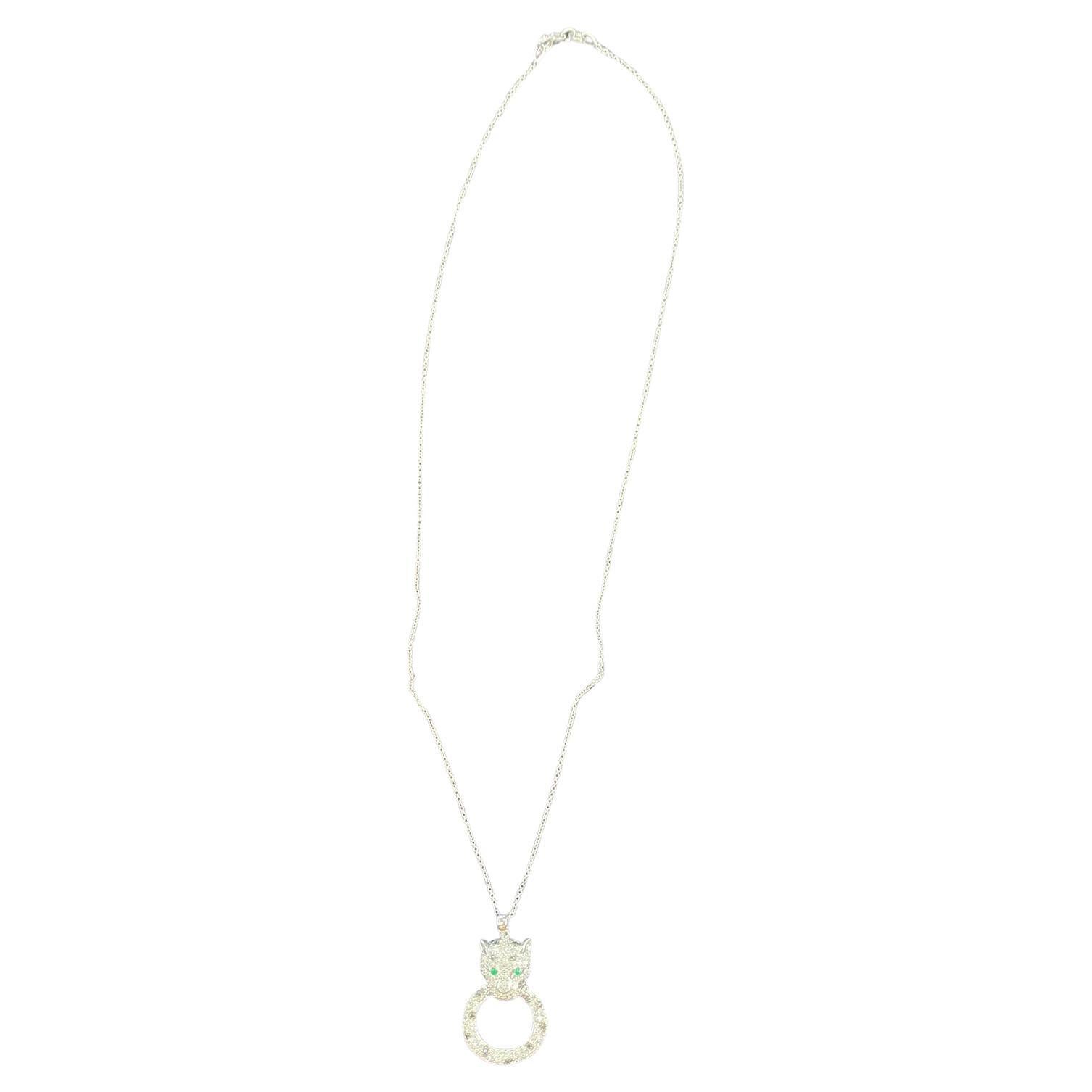 Magnifique pendentif panthère par Effy.
Pendentif en forme de panthère 