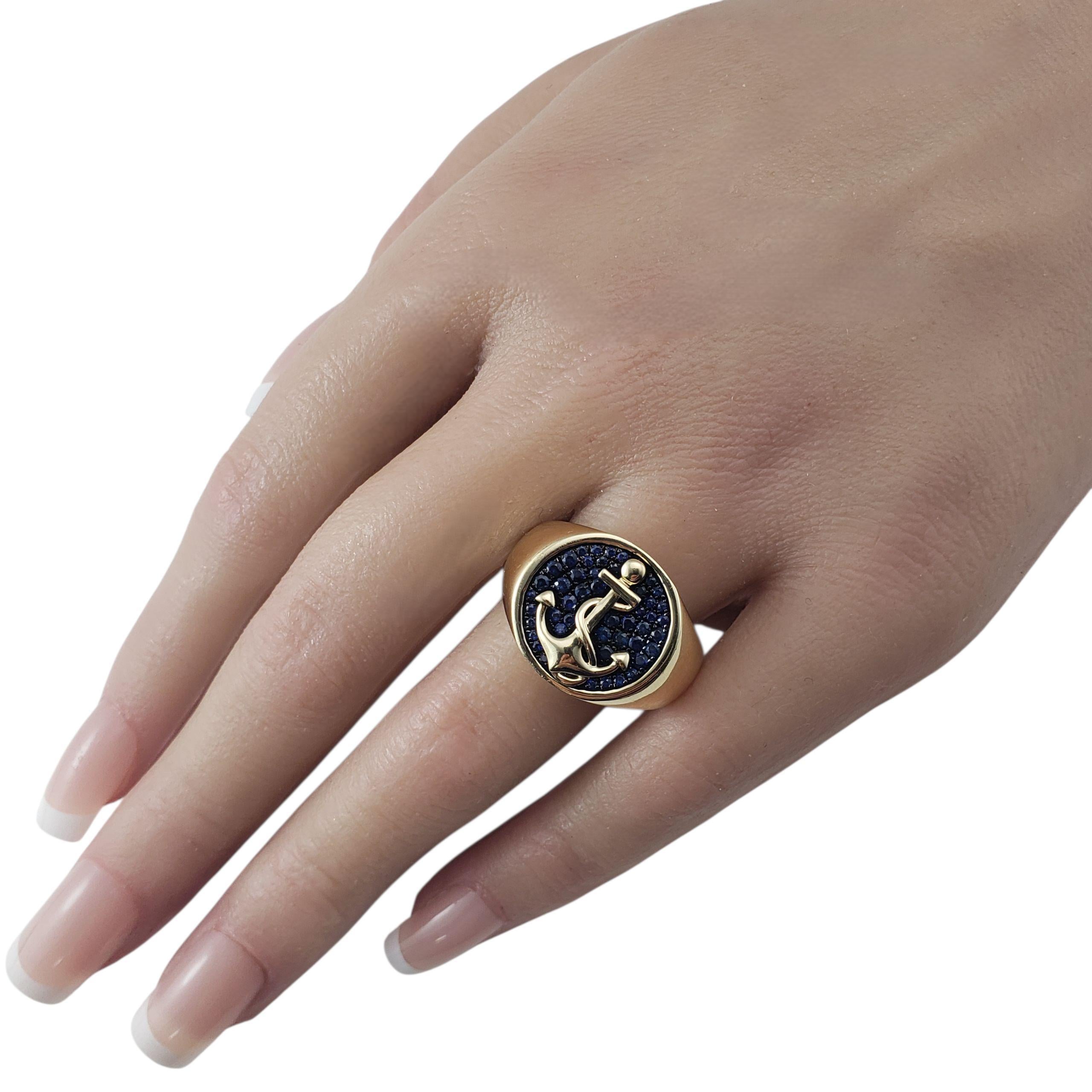 Effy Bague en or jaune 14K et saphir Taille 10 #22560 en vente 2