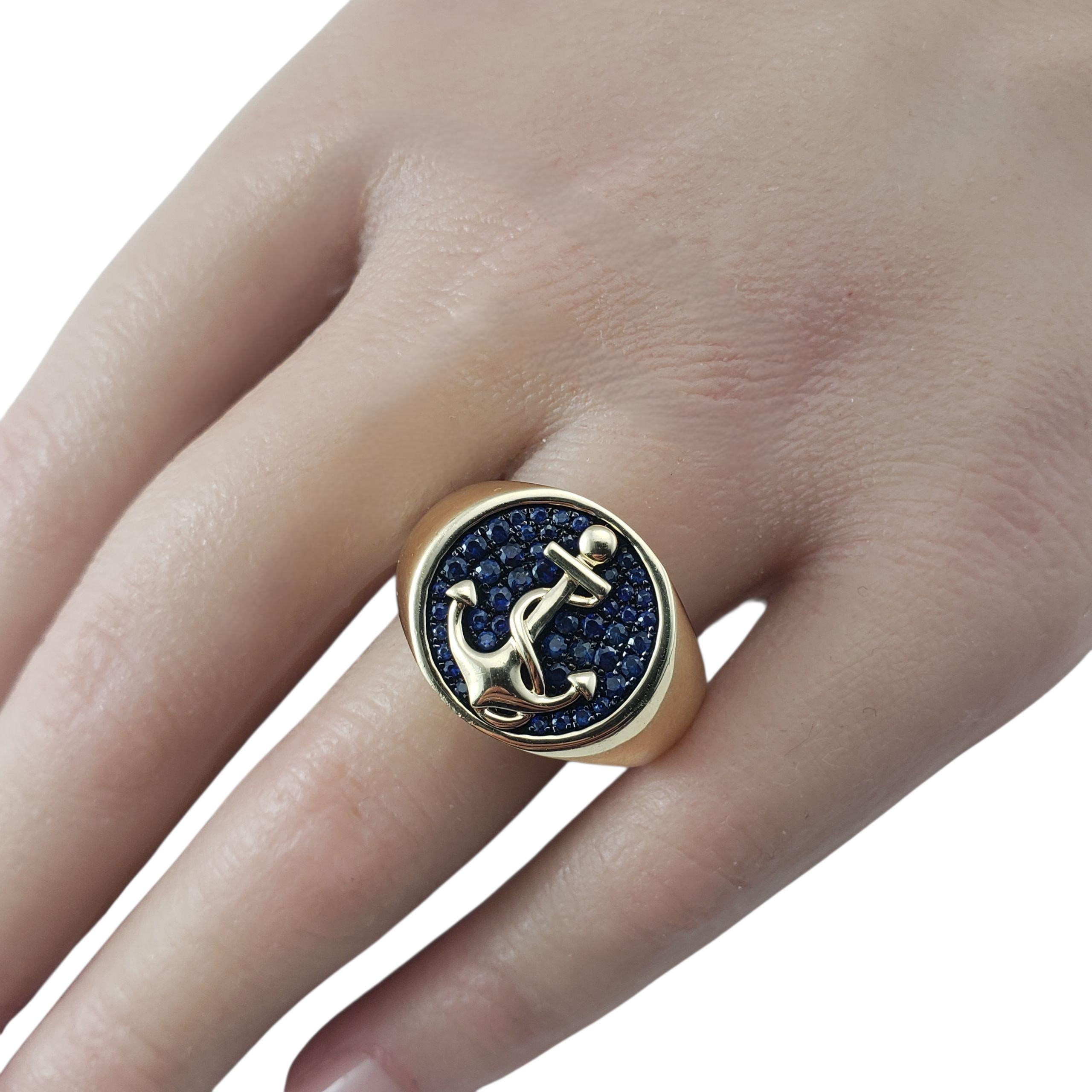 Effy Bague en or jaune 14K et saphir Taille 10 #22560 en vente 3