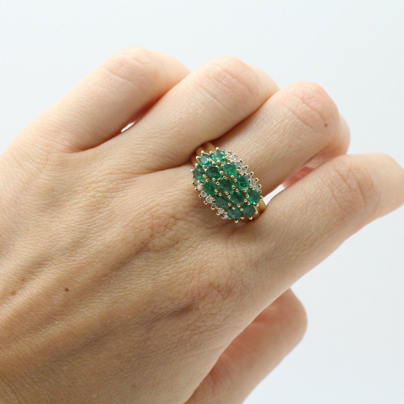 effy emerald and diamond ring