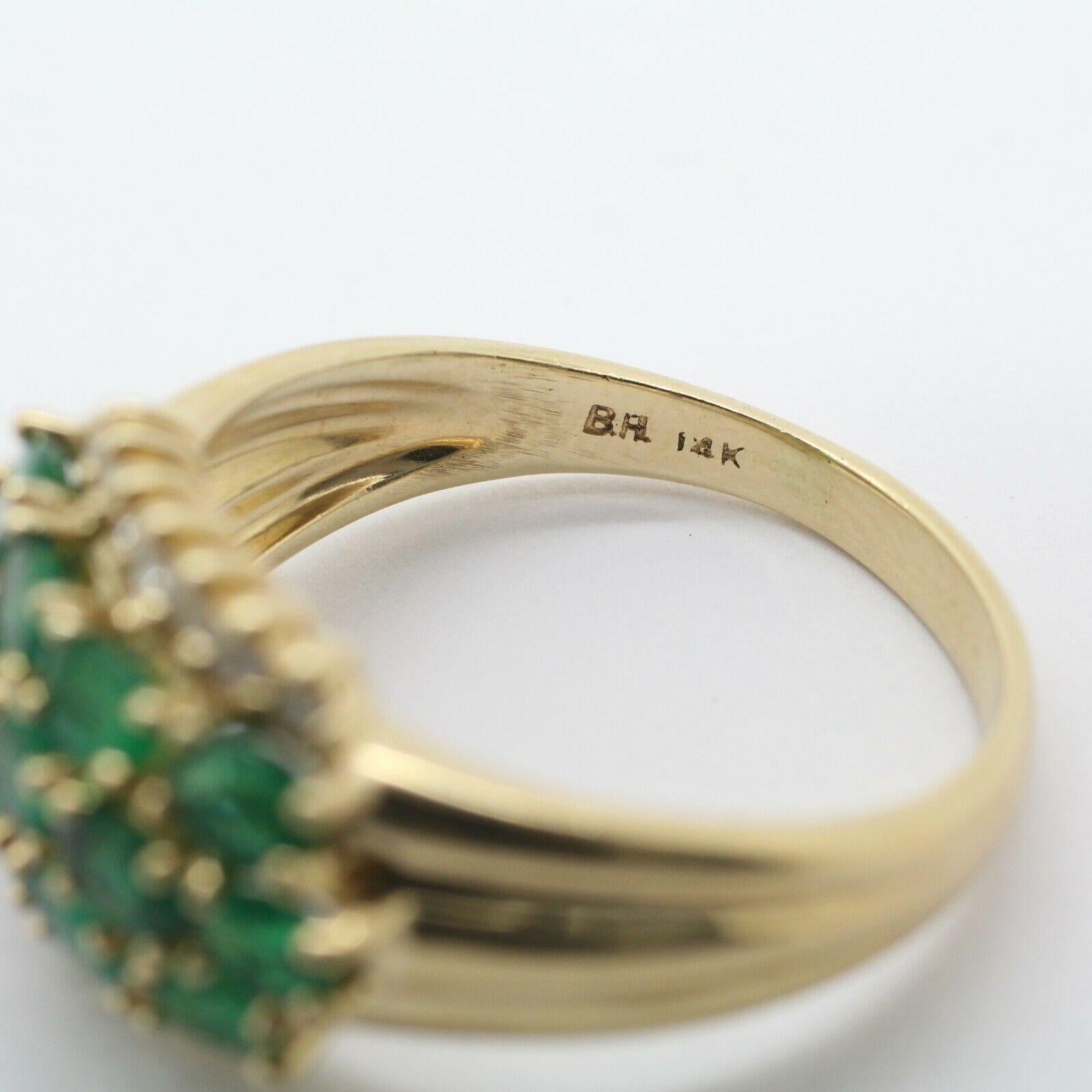 effy emerald diamond ring