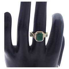 EFFY 14K Yellow Gold, Emerald and Diamond Ring