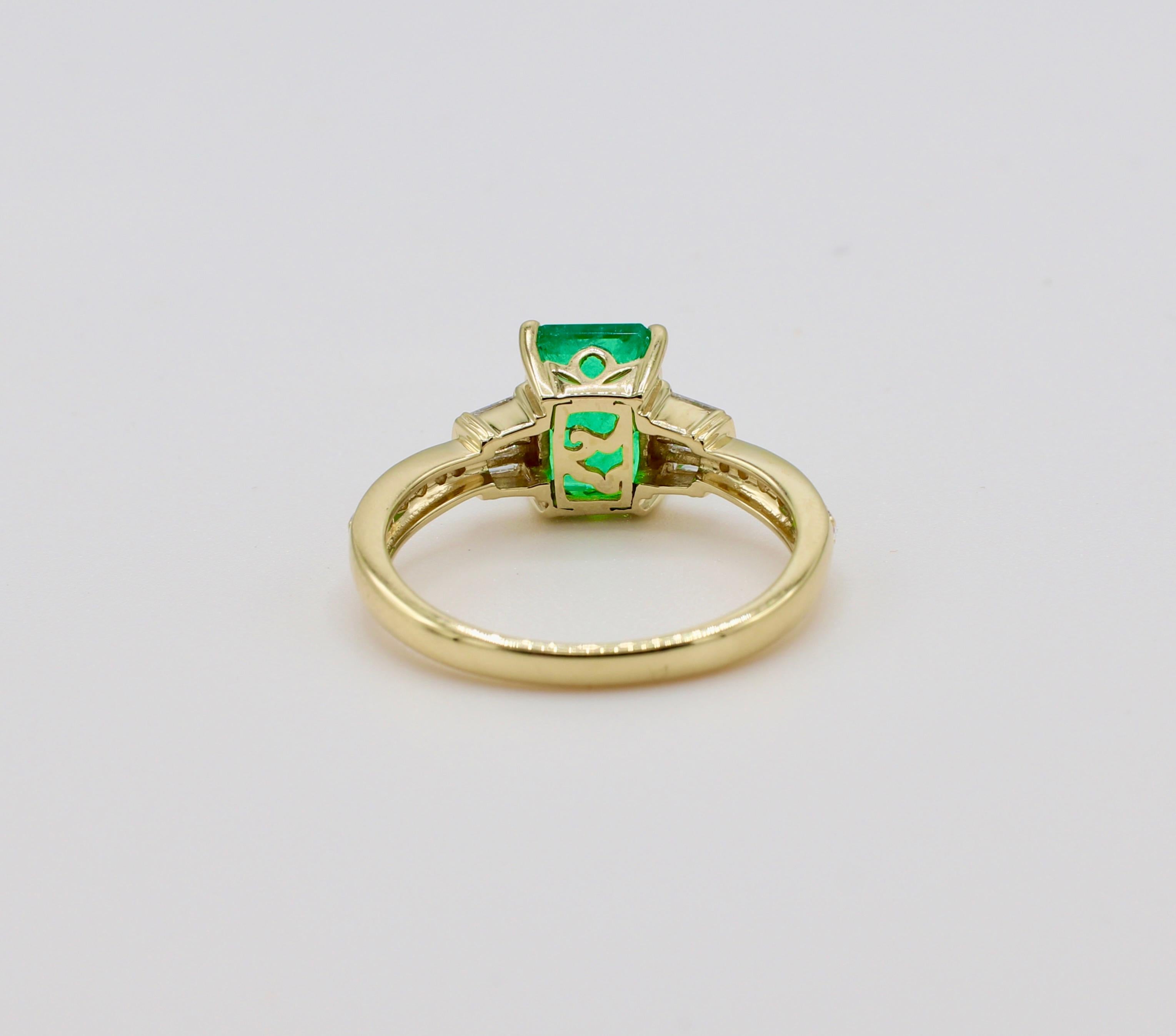 effy emerald and diamond ring