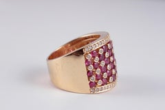 Bague Effy avec diamants d'accentuation en rubis de 2,75 carats