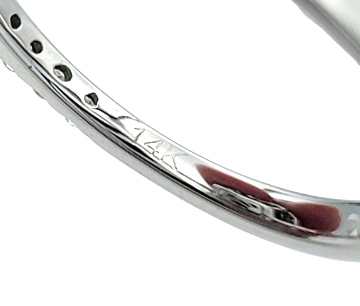 Effy 3,79 Karat Smaragdschliff kolumbianischen Smaragd Ring mit Diamanten 14K Weißgold im Angebot 2