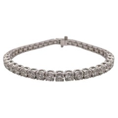 EFFY 9 Carat Diamond 14k White Gold Tennis Bracelet