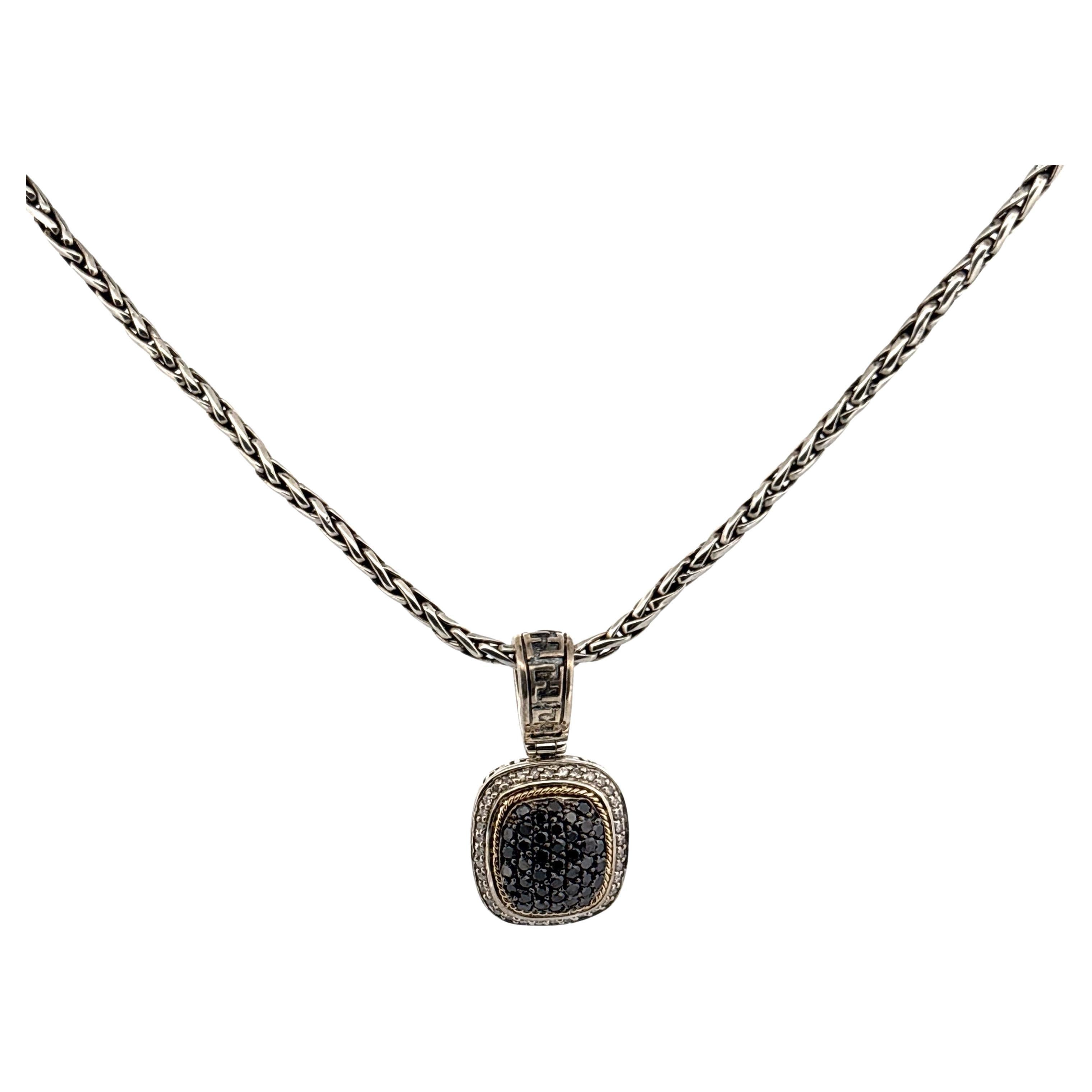 Effy Black Diamond Pendant Necklace For Sale