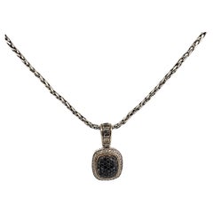 Effy Black Diamond Pendant Necklace