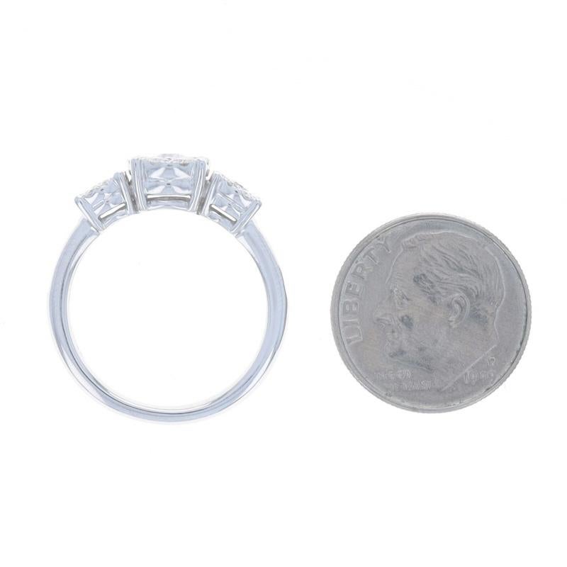EFFY Bouquet Diamond Cluster Halo Engagement Ring - White Gold 14k Round 1.00ctw For Sale 1