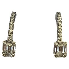 Effy Classique 14K White Gold Diamond Earrings