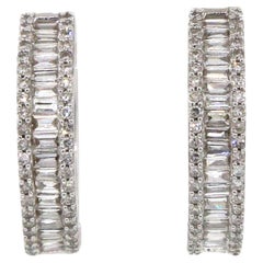 Effy Classique Diamond Hoop Earrings