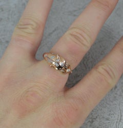 Effy Designer 14ct Rose Gold and Diamond Leopard Ring