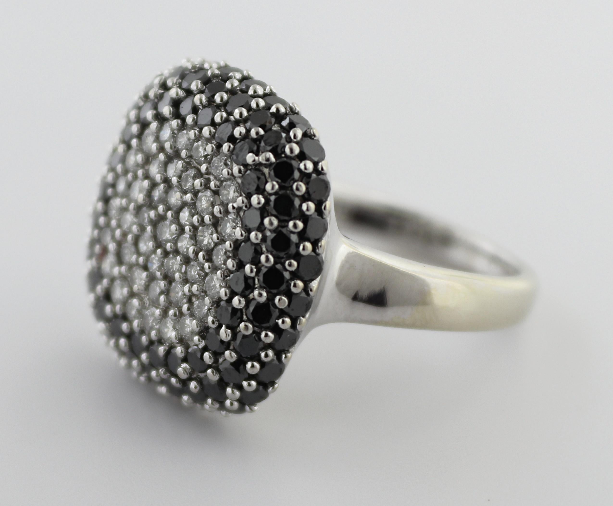 Effy Diamond, Black Diamond, 14k White Gold Ring For Sale 1