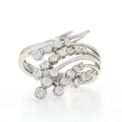 EFFY Diamond Cluster Cocktail Bypass Ring - White Gold 14k Round .50ctw Spray