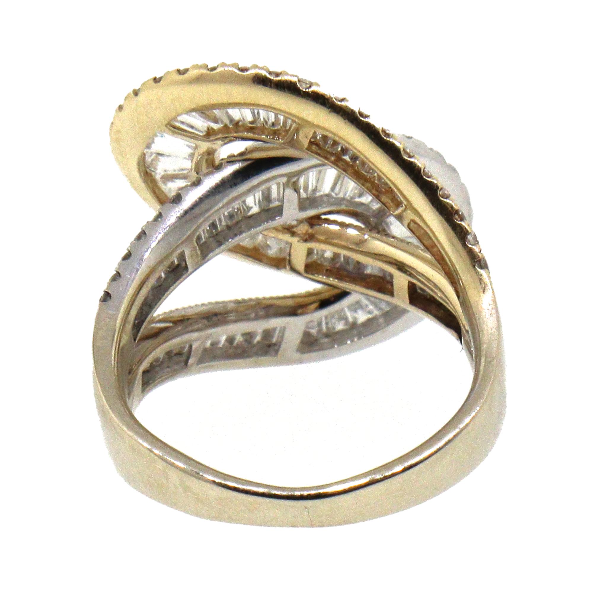 Effy Diamant Interlocking Swirl Ring im Zustand „Gut“ in New York, NY