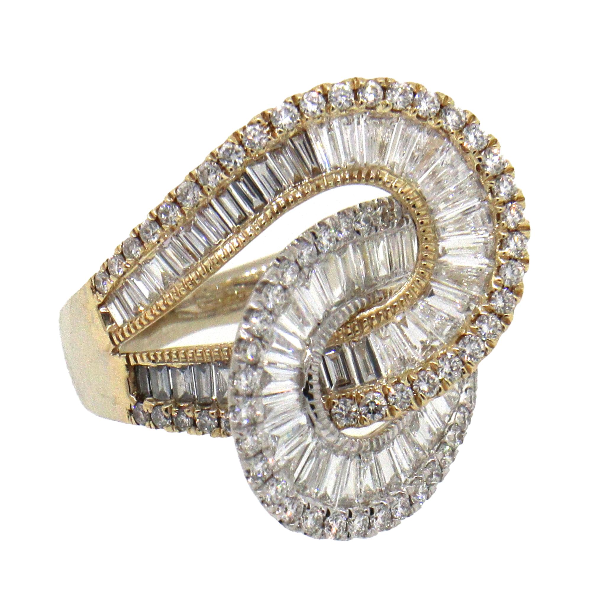 Effy Diamant Interlocking Swirl Ring Damen