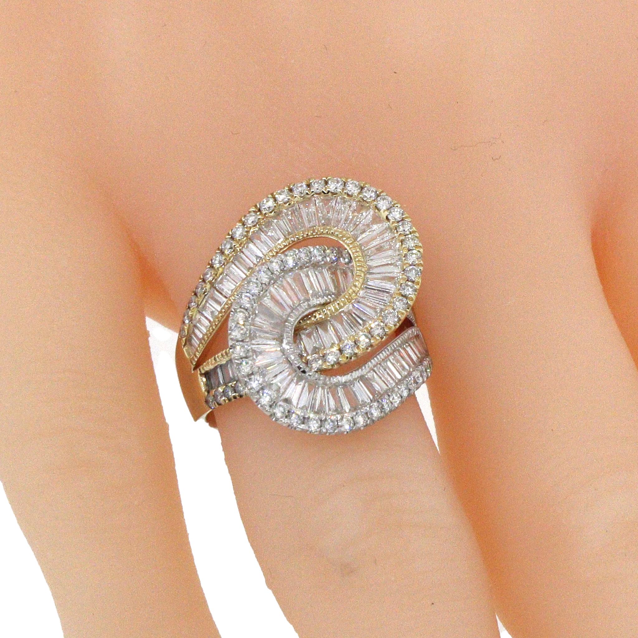 Effy Diamant Interlocking Swirl Ring 2