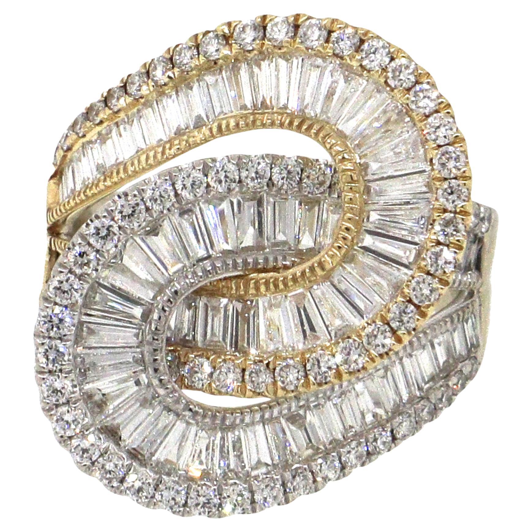 Effy Diamond Interlocking Swirl Ring