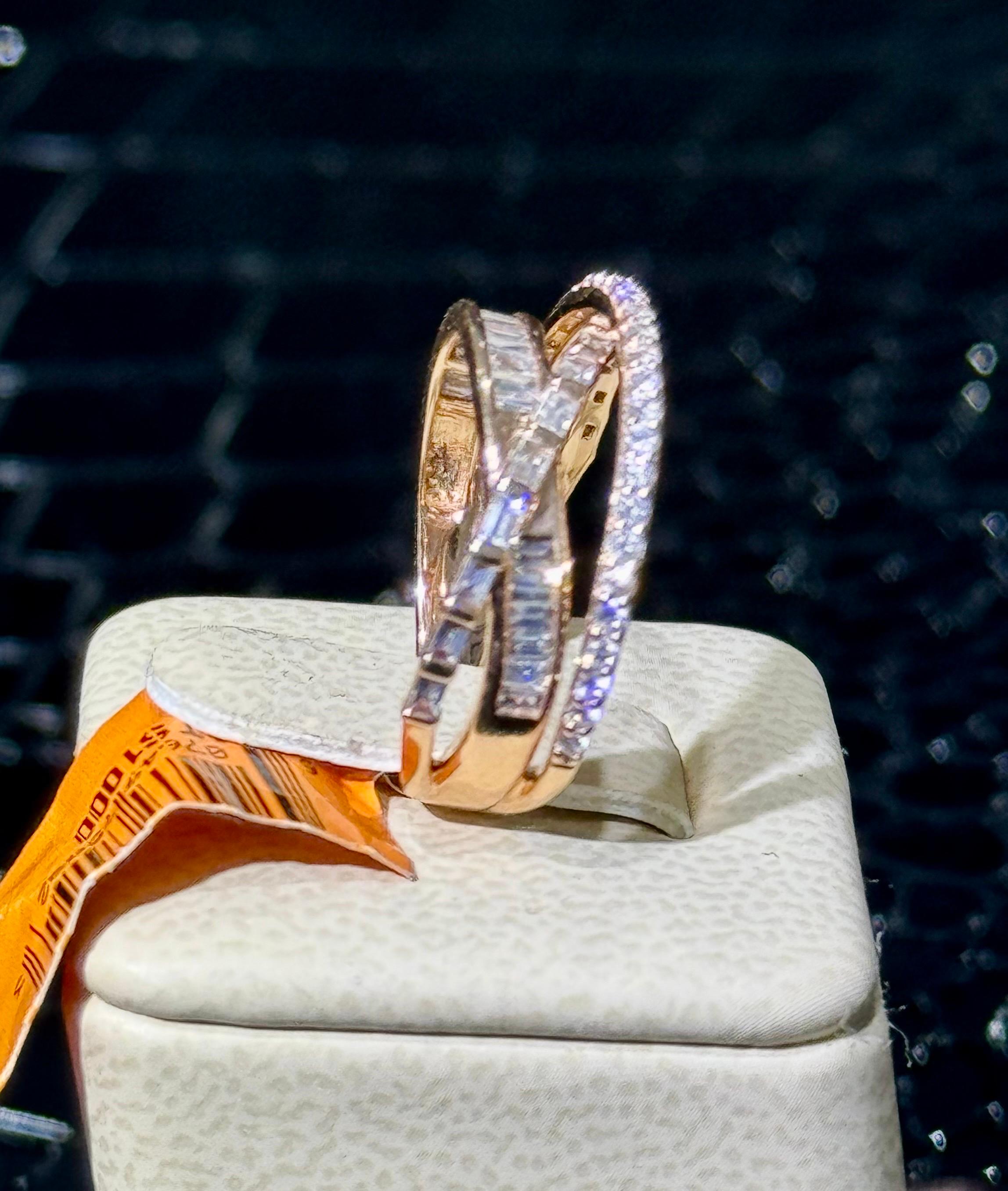 Effy Diamond Ring In 14k Rose Gold. In New Condition For Sale In Fort Lauderdale, FL