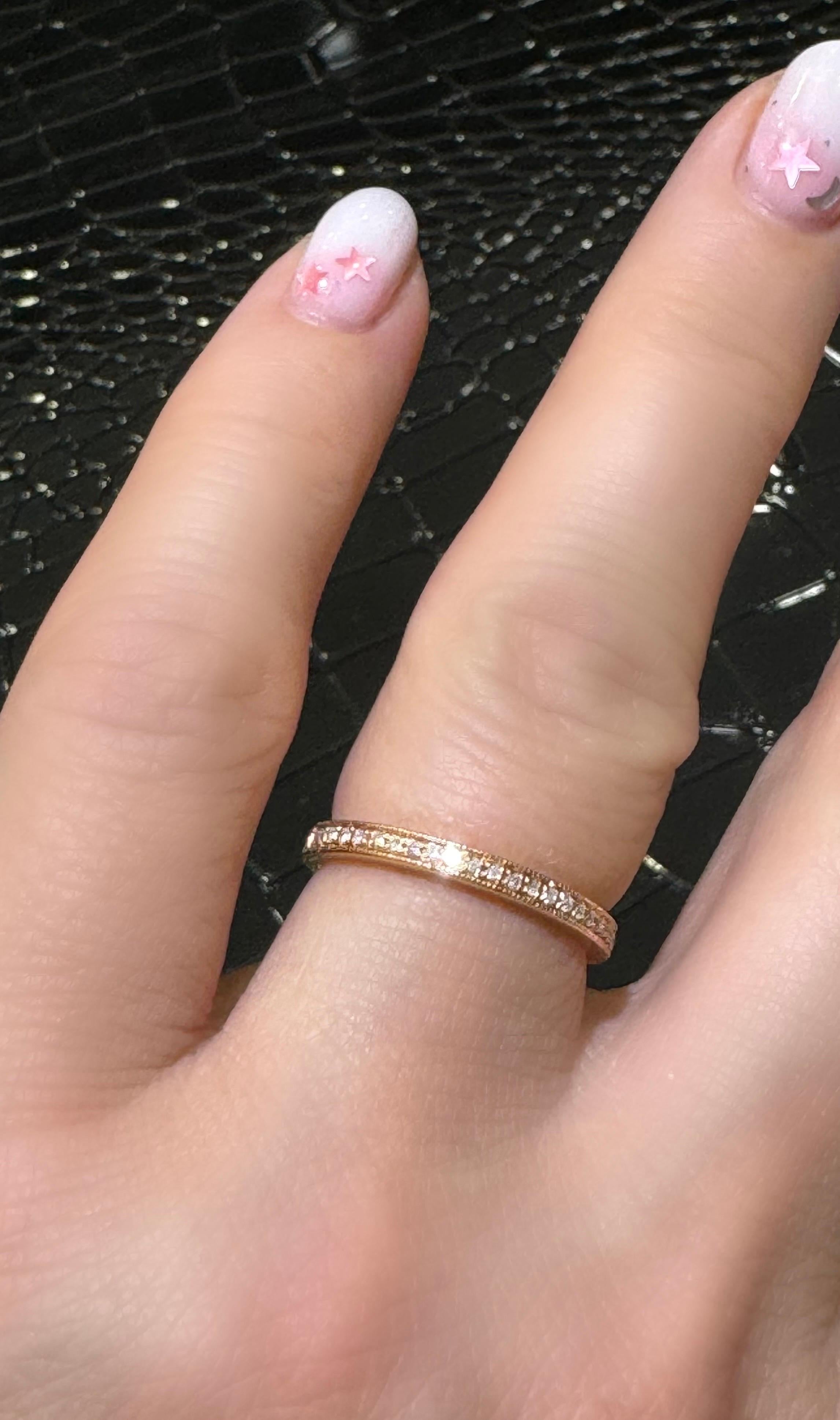 Women's Effy Diamond Ring In 14k Rose Gold  For Sale