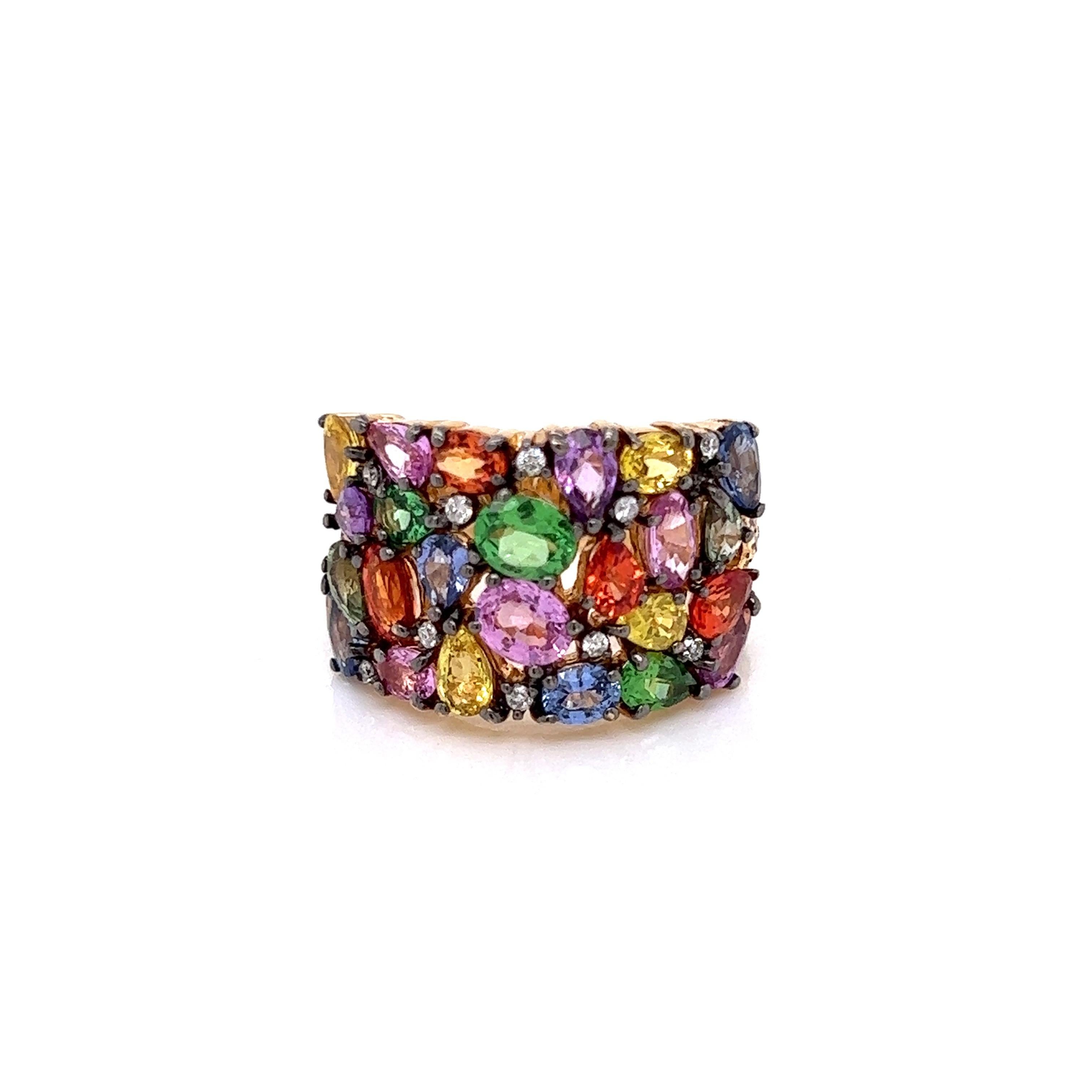 effy multicolor sapphire ring