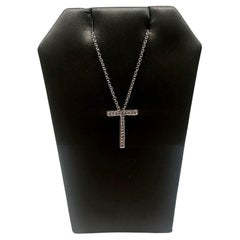 Effy Diamond "T" Initial Necklace in 14kt White Gold - 0.11ctw Diamonds, 18"