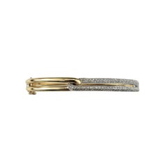 Effy Duo 14K Yellow and White Gold Diamond Bangle Bracelet #20620