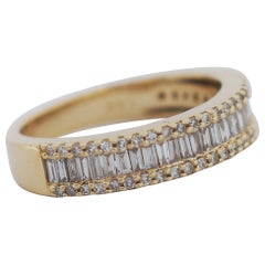 EFFY Effy Diamond Baguette Bague en or jaune 14 carats