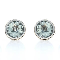 EFFY Pendientes grandes de amatista verde de oro 925 de 18 quilates 12,00 ctw