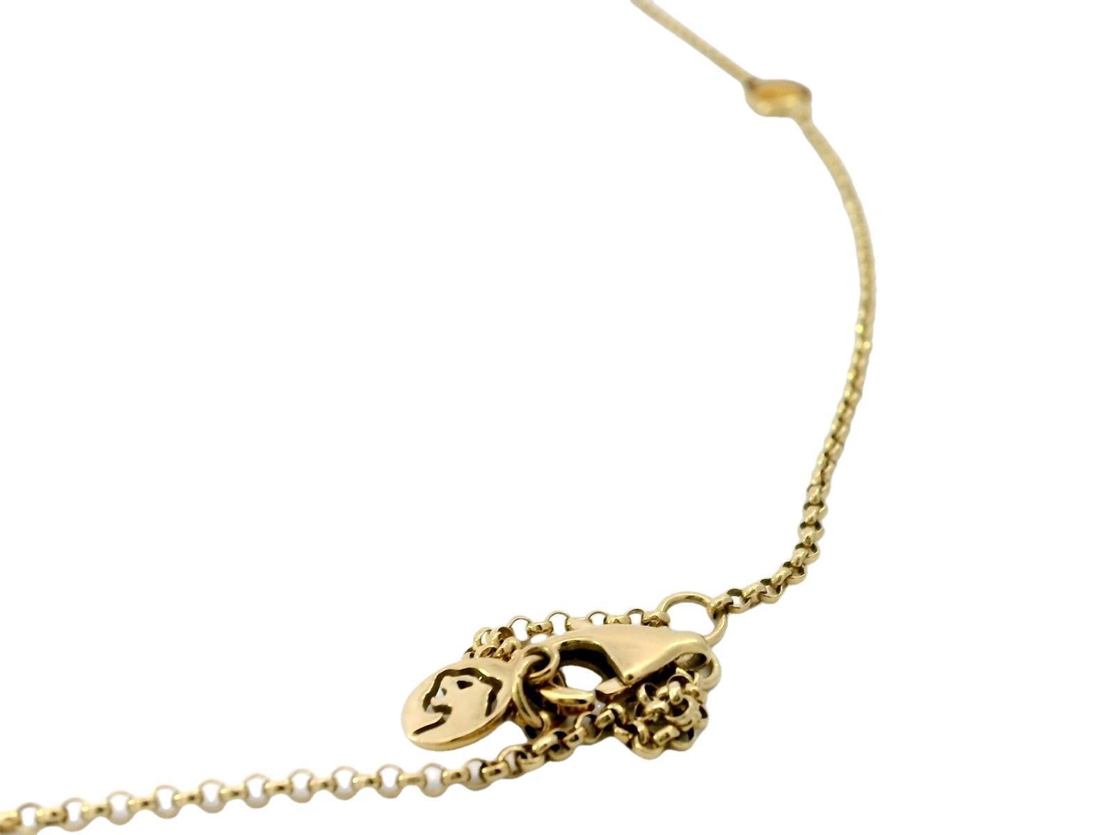 Effy Gemstone Station Necklace 14K Yellow Gold 19