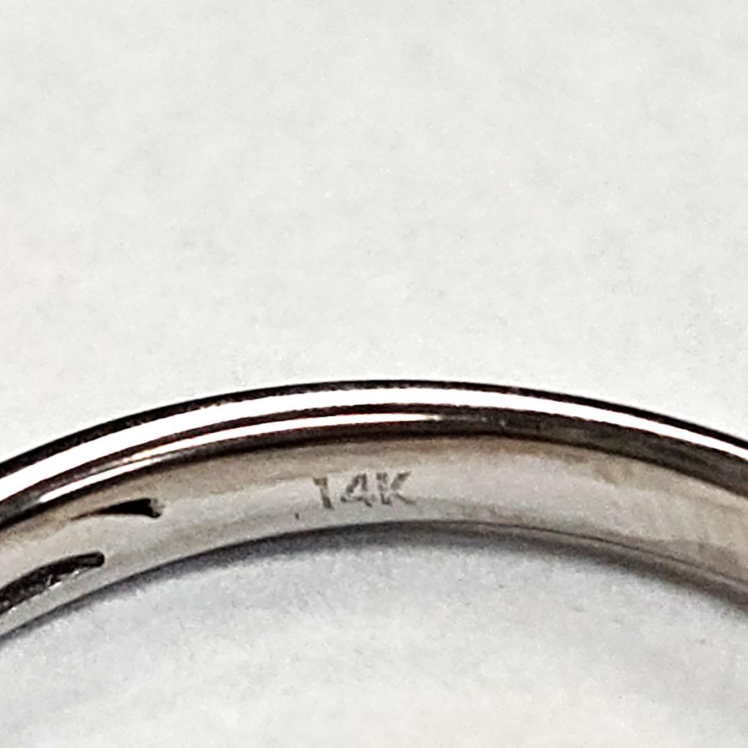 Anello Effy con fascia di diamanti multicolore in oro bianco 14 carati In condizioni ottime in vendita a North Miami, FL