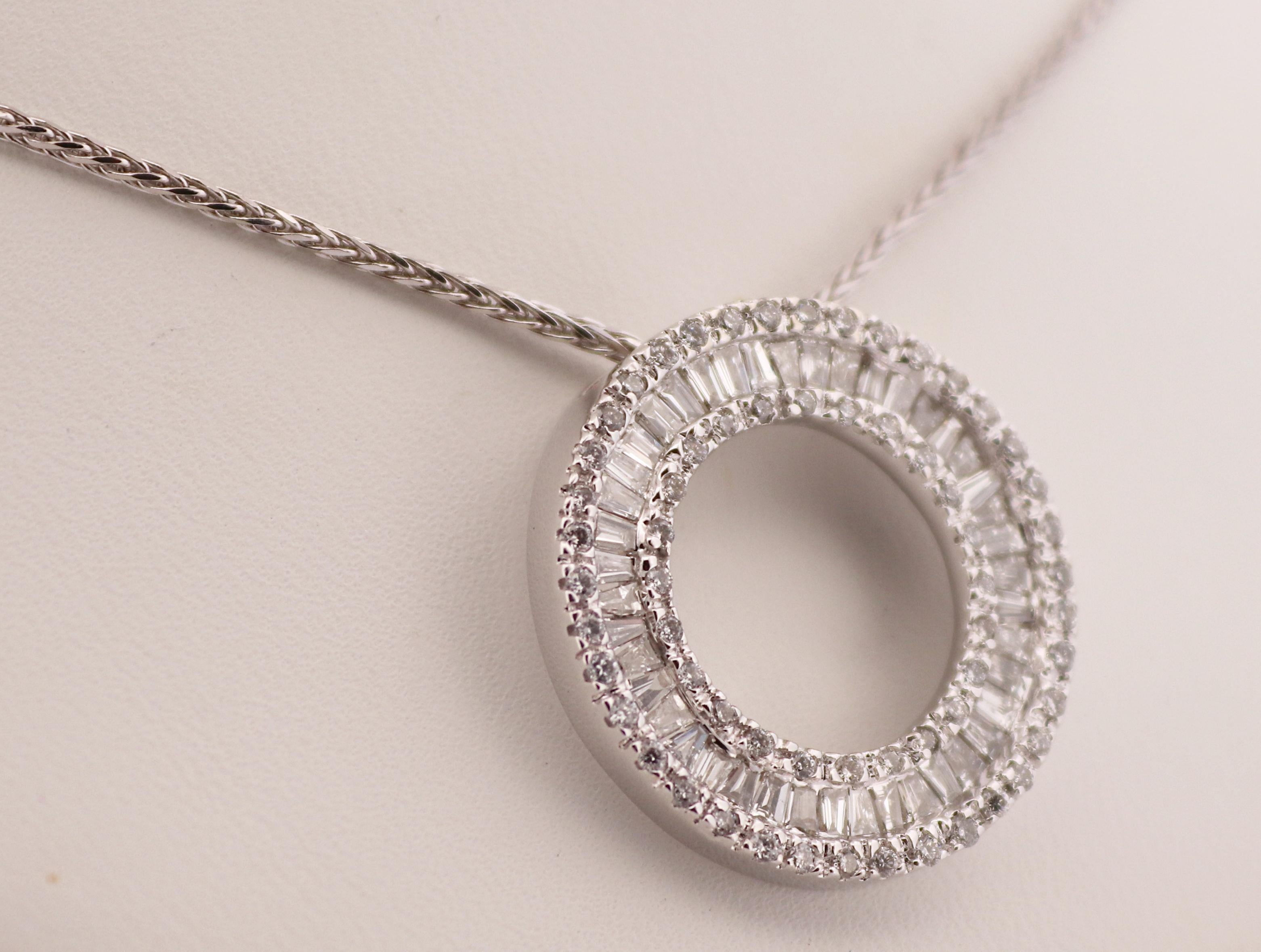 effy diamond circle pendant