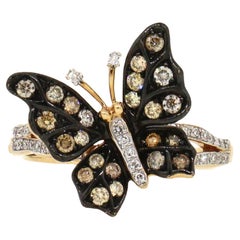 Used Effy Nature Butterfly Diamond Ring