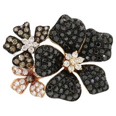 Effy Nature Multi Color Diamond Flower Ring