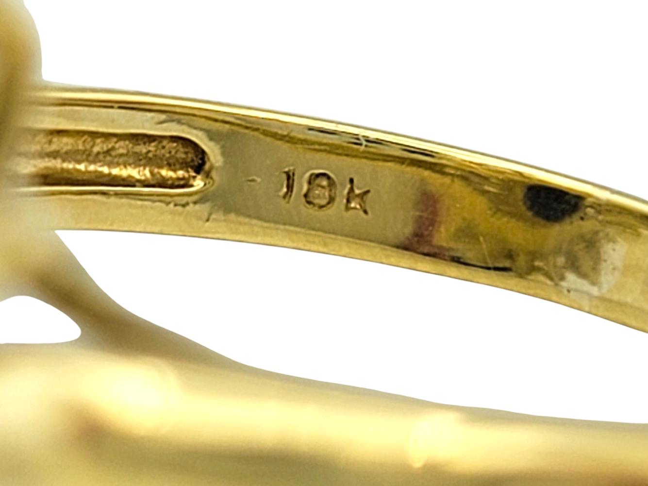Effy Oval Cut Sapphire and Double Diamond Halo Cocktail Ring in 18 Karat Gold For Sale 1