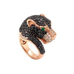 Effy Panther Black Diamond Fashion Ring